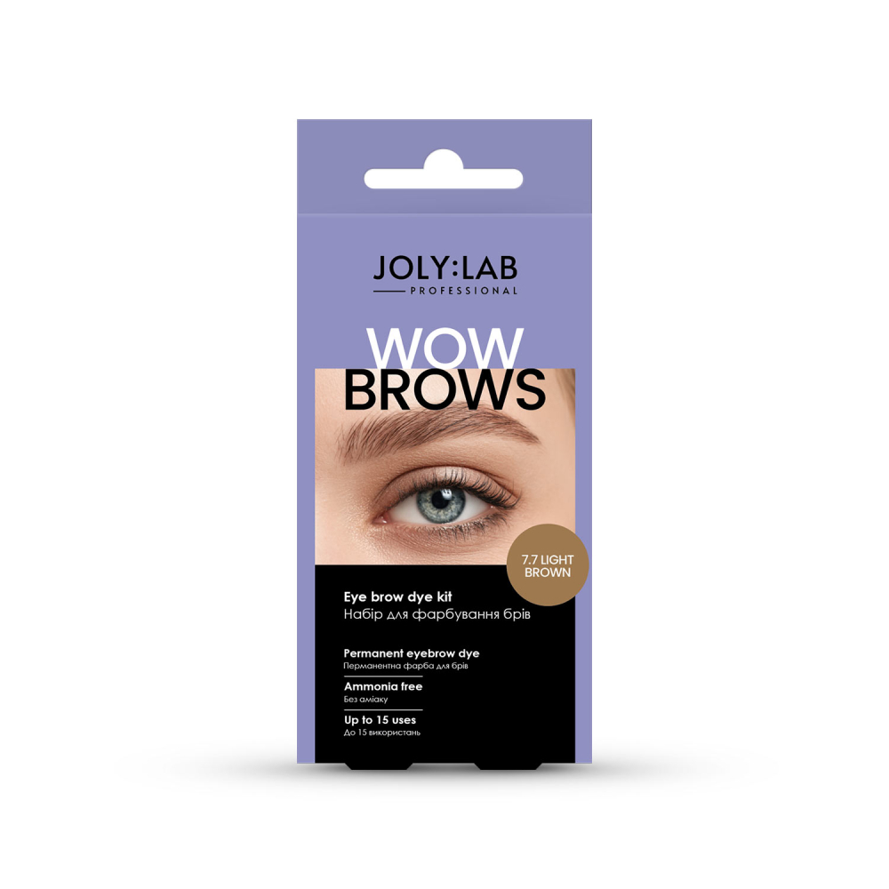 Набор для окрашивания бровей Wow Brows 7.7 Light Brown Joly:Lab