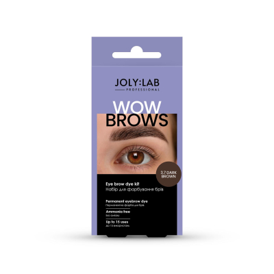 Набір для фарбування брів Wow Brows 3.7 Dark Brown Joly:Lab