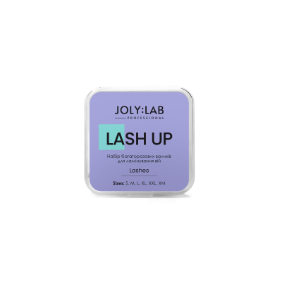 Набір багаторазових валиків для ламінування вій Lash Up Joly:Lab, 6 пар