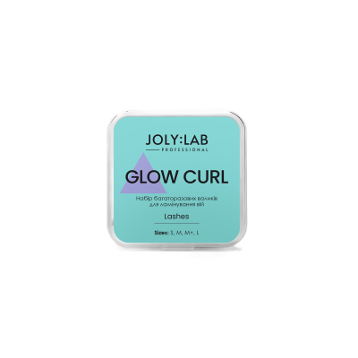 Набір багаторазових валиків для ламінування вій Glow Curl Joly:Lab, 4 пари