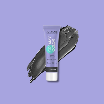 Краска для бровей и ресниц графитовая Creamy Color Joly:Lab 15 мл
