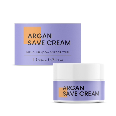 Захисний аргановий крем для брів та вій Argan Save Cream Joly:Lab 10 мл