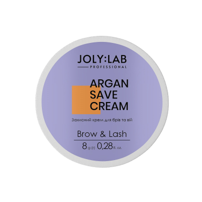 Захисний аргановий крем для брів та вій Argan Save Cream Joly:Lab 10 мл