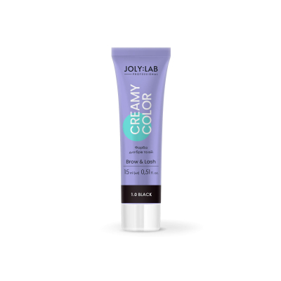 Краска для бровей и ресниц черная Creamy Color Joly:Lab 15 мл